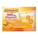 Emergen-C 1000mg 비타민 C 면역 지원 분말 Tangerine 30CT에는 아연, 망간, 7 B 비타민 및 전해질이 포함됩니다.