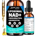 NAD 보충교재, Liposomal NAD Nicotinamide Riboside Resveratrol 900mg Quercetion, TMG, 비타민 B3의 세포 Regenerator, Longevity, 에너지, 노화 방지, 초점을 위한 높은 힘 NAD 플러스 액체 보충교재