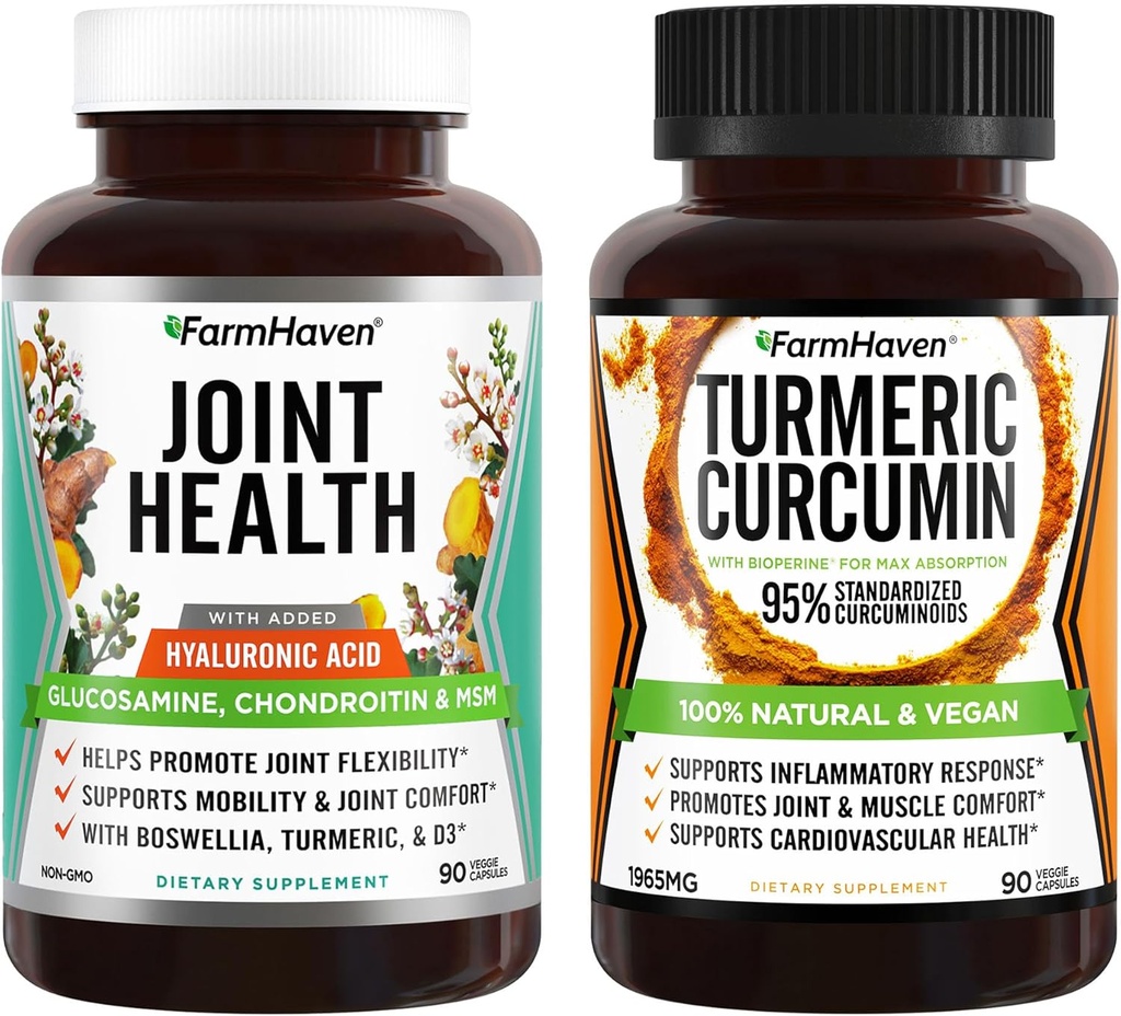 FarmHaven Turmeric Curcumin 및 글루코사민 Chondroitin