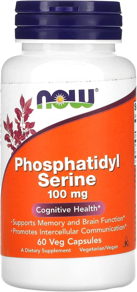 지금 음식 Phosphatidyl Serine, 100 mg의 60의 Veg 캡슐