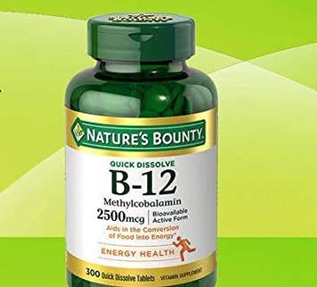 성격의 현상 B-12 2500mcg, 300의 탭