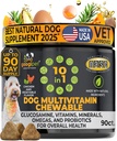 Googipet Premium 10 in 1 Dog Vitamins Multivitamin Chewable with Probiotics for Gut Health, Dog Vitamins and Supplements w/Vitamin C & Glucosamine for Joint Support (Chicken & Vegetable)