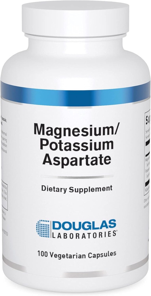 Douglas Laboratories 마그네슘 / 칼륨 Aspartate | 심장 혈관 건강과 골격 근육 수축 지원 | 100 캡슐