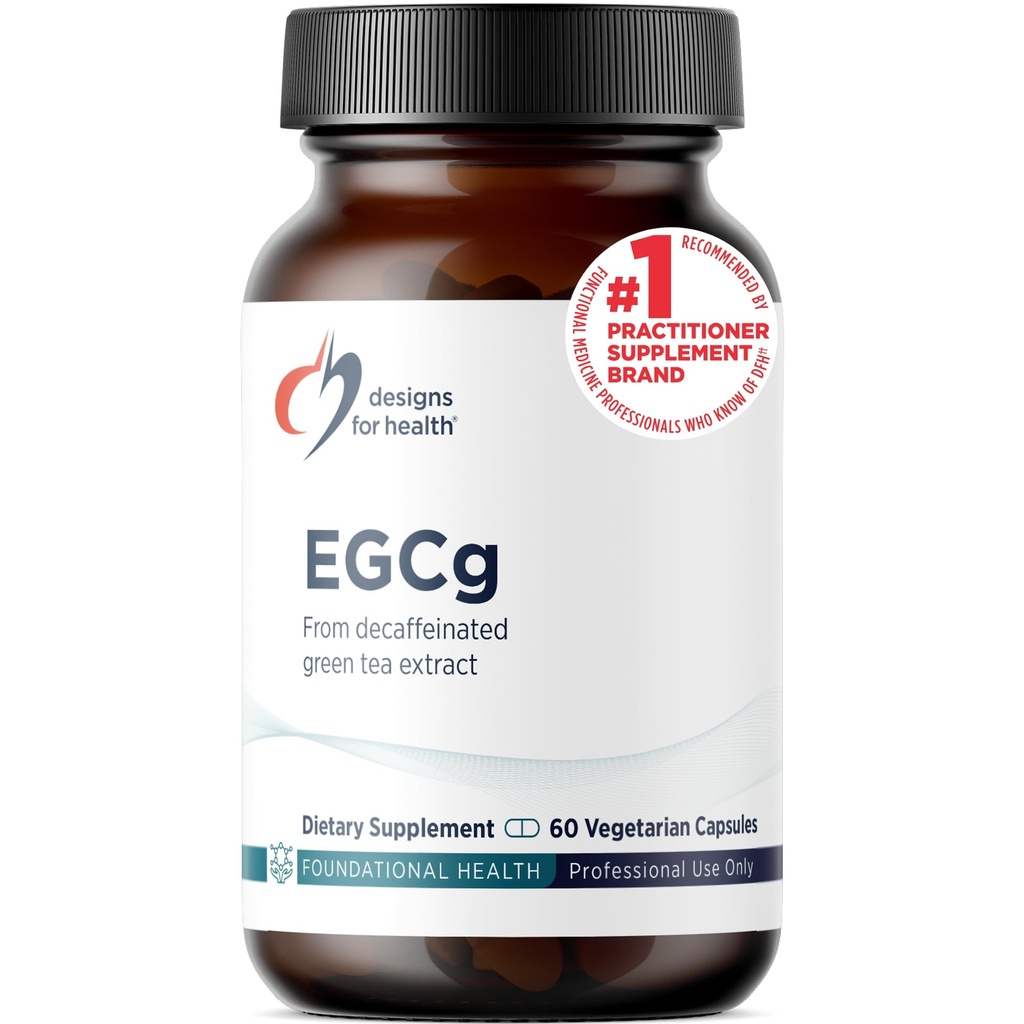 건강 EGCg를 위한 디자인 - 카페인화된 녹차 추출물 (225mg) + 폴리페놀 산화 보충교재 - 비 GMO Vegan 녹차 알약 (60의 캡슐)