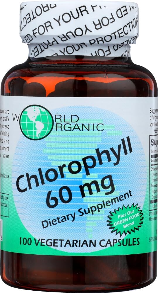 세계 유기 클로로필 60MG, 100 CP