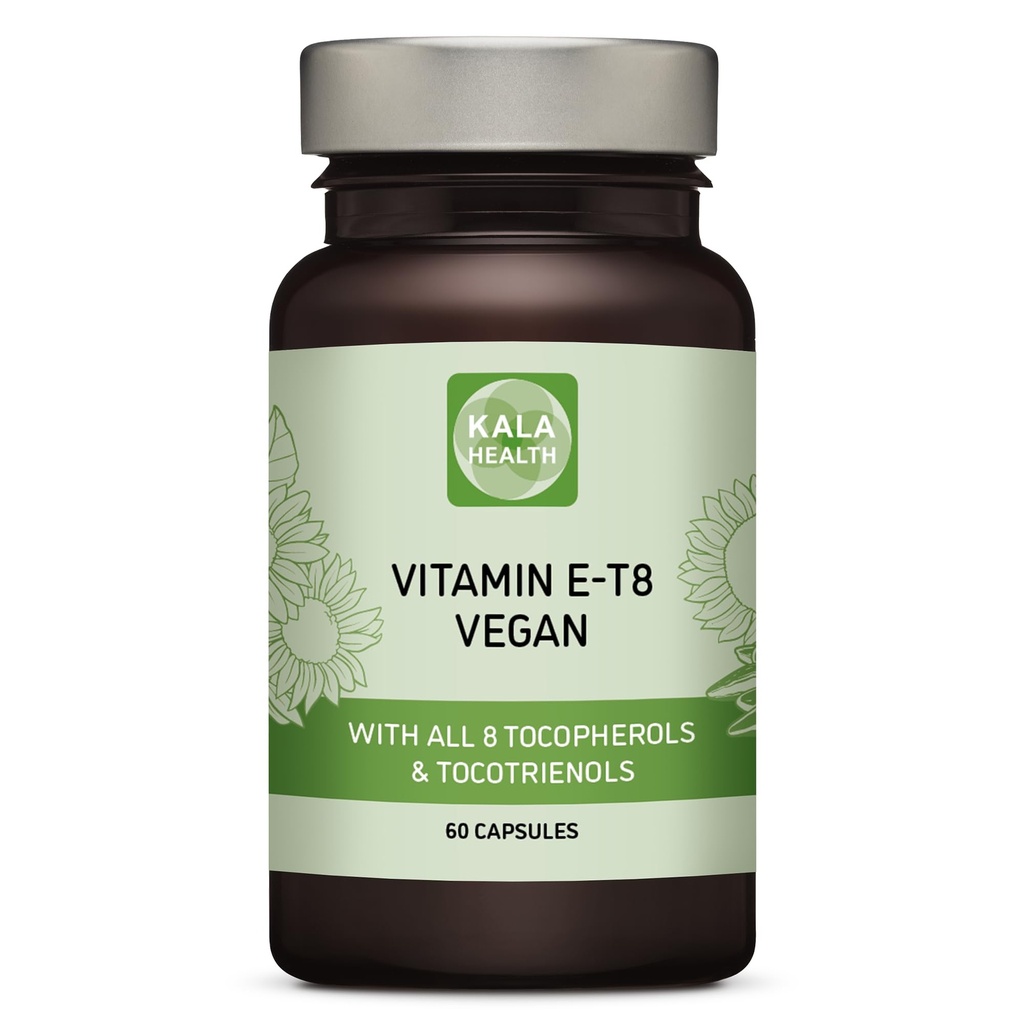 모든 8 Tocopherols 및 Tocotrienols 비타민 E와 독특한 채식 공식 - PAH의, 중금속, 오염 물질 또는 보존 - 인증 지속 가능 - 헤어, 흉터 및 피부 (60)
