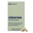 그녀의 자신의 Cleanse, Gentle Detox, 건강한 Gut, Ocean Algae Cleanse, Prebiotic/Probiotic Blend, Cleansing Herbal Blend, 글루텐 및 Soy Free, Vegan, 60 캡슐, 30 서빙, 멀티 컬러
