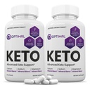 (2 팩) Optimal Keto 알약 1275MG 새로운 & 개량한 공식은 Apple Cider Vinegar 여분 처녀 올리브 기름 분말 녹차 잎 120의 캡슐을 포함합니다