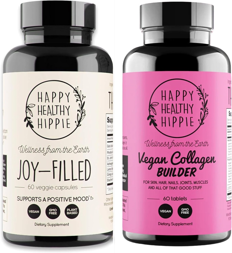 행복한 건강한 Hippie Vegan 교원질 건축업자 w/Hyaluronic 산 & Joy-Filled 계류 지원