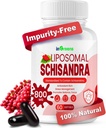 800MG Schisandra 유기 추출물, Schisandra 보충교재, 에너지 지원, 간 건강, 산화 방지제 보호 & 소화 웰니스를 위한 Schisandra 베리 Softgels - 미국제 60 Softgels