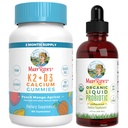MaryRuth's Vitamin K2+D3 Gummies (Peach Mango & Apricot) & USDA Organic Probiotic Drops | Clean Label Project Verified® | 합동 지원 비타민, & 전반적인 건강 | Vegan, Non-GMO, 글루텐 프리