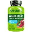 NATURELO Mens Multivitamins - 비타민, 미네랄 및 유기 전체 식품, 부스트 에너지 및 건강, 비 GMO, 240 채식 캡슐을 가진 남자를 위한 매일 Multivitamin