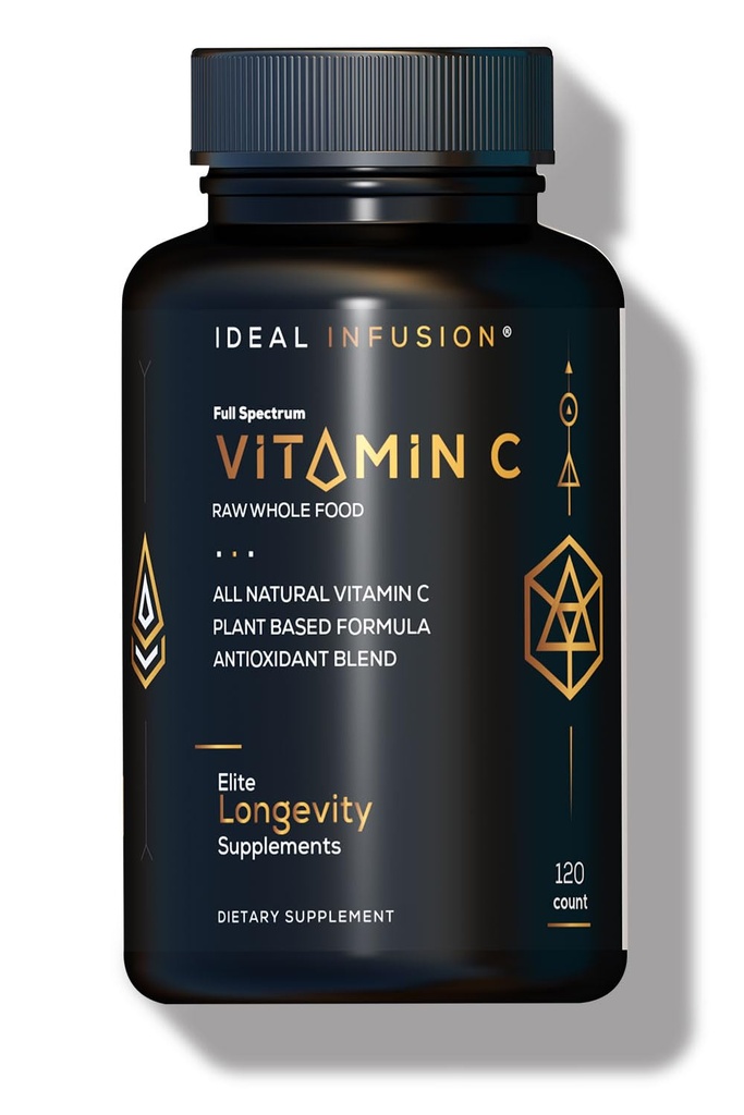 이상적인 주입 전체적인 음식 비타민 C 복합체: 675mg 유기 비타민 C 오렌지와 자연 식품 기반 Bioflavanoids (60 인분) 식물 기반 비타민 C, Vegan, Non-GMO를 가진 Acerola Berries에서