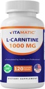 비공식 L 카르니틴 Fumarate 1000 mg - 120 식물성 캡슐 (1 병)