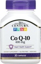 21 세기 Co Q10 400 mg Veg 캡슐, 30 조사