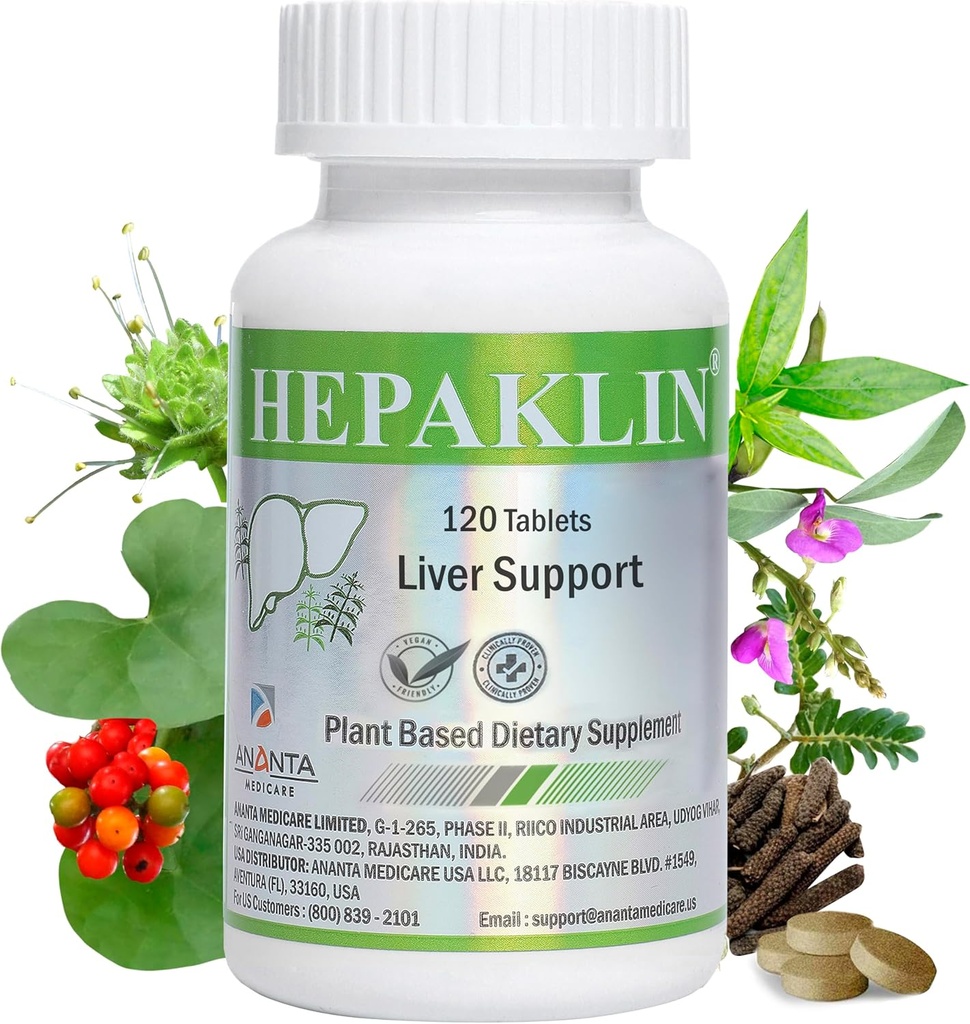 Hepaklin – 건강, 120 탭에 대한 초본 간 해독 및 지원 공식