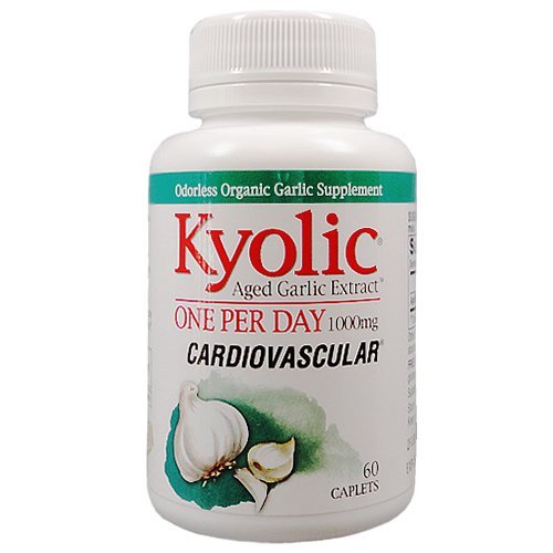Kyolic Aged 마늘 추출물 일 당, 60의 모자, Wakunaga에서 1000 mg,