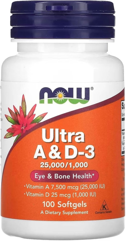 울트라 A & D3, 100 Softgels by Now Foods (포장 3)