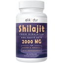 2000 MG Shilajit 보충교재, Shilajit 수지 유기, Shilajit 캡슐, 85+ 추적 무기물과 100% 순수한 Shilajit & 60% Fulvic 산, 부스트 에너지 & 면제, 채식주의자, 자연의 60의 캡슐