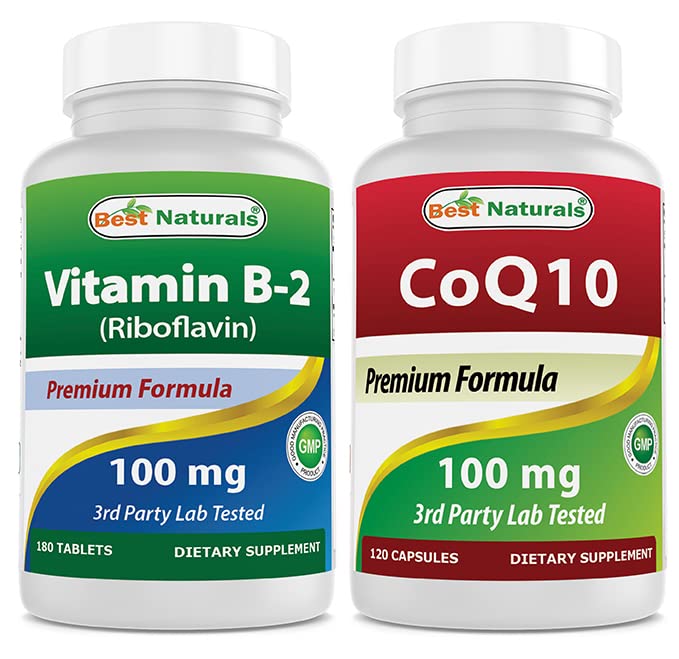 제일 자연적인 비타민 B2 (Riboflavin) 100 mg & COQ10 100 mg