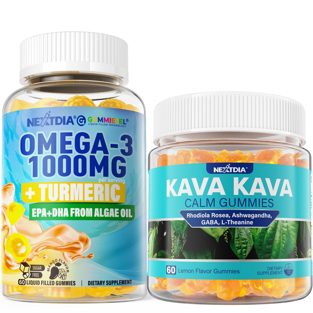 오메가3 + 심황, Kava Calm Gummies