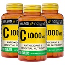 MASON NATURAL 비타민 C 1,000 mg, 300 일 공급, 건강한 면역 체계, 산화 방지제 및 정유제, 3 팩을 지원하십시오