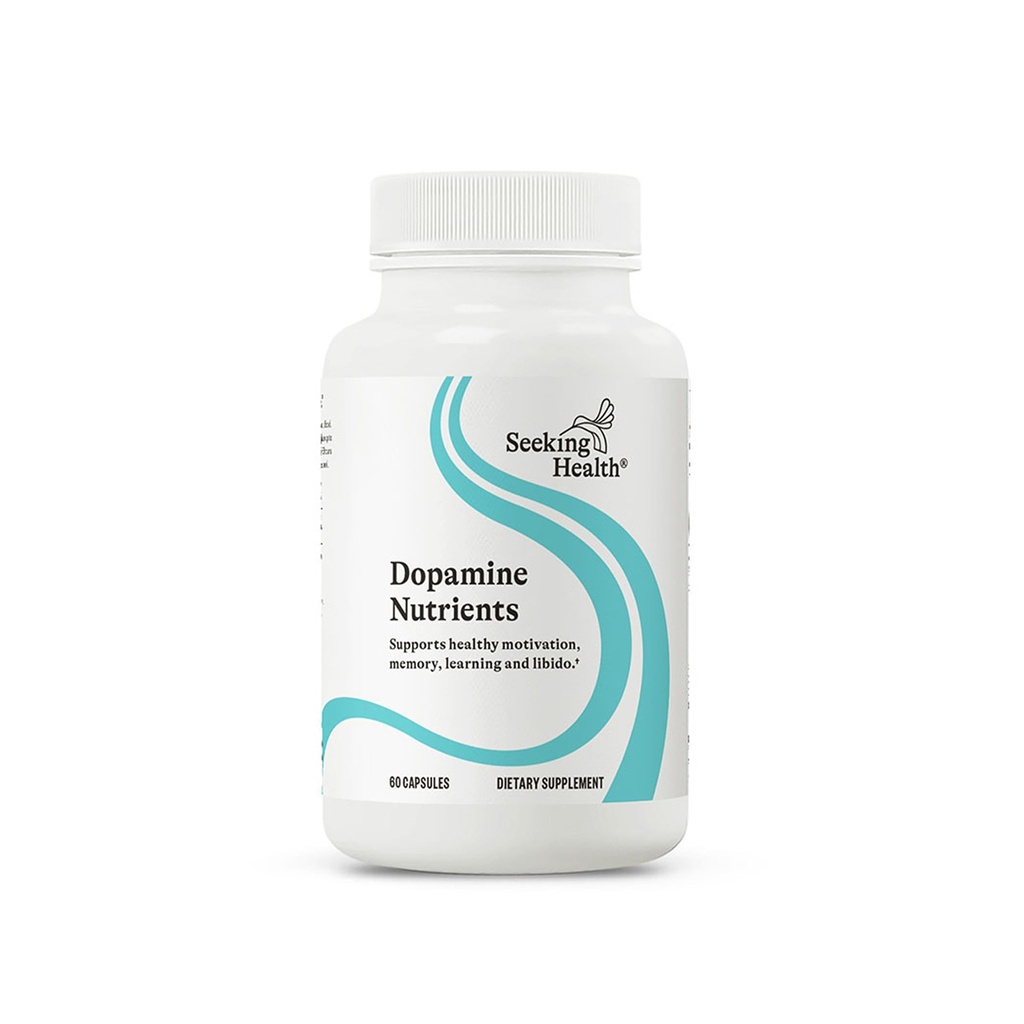 Seeking Health Dopamine Nutrients, 에너지 지원, 산화 방지제 지원, 채식 (60 캡슐)