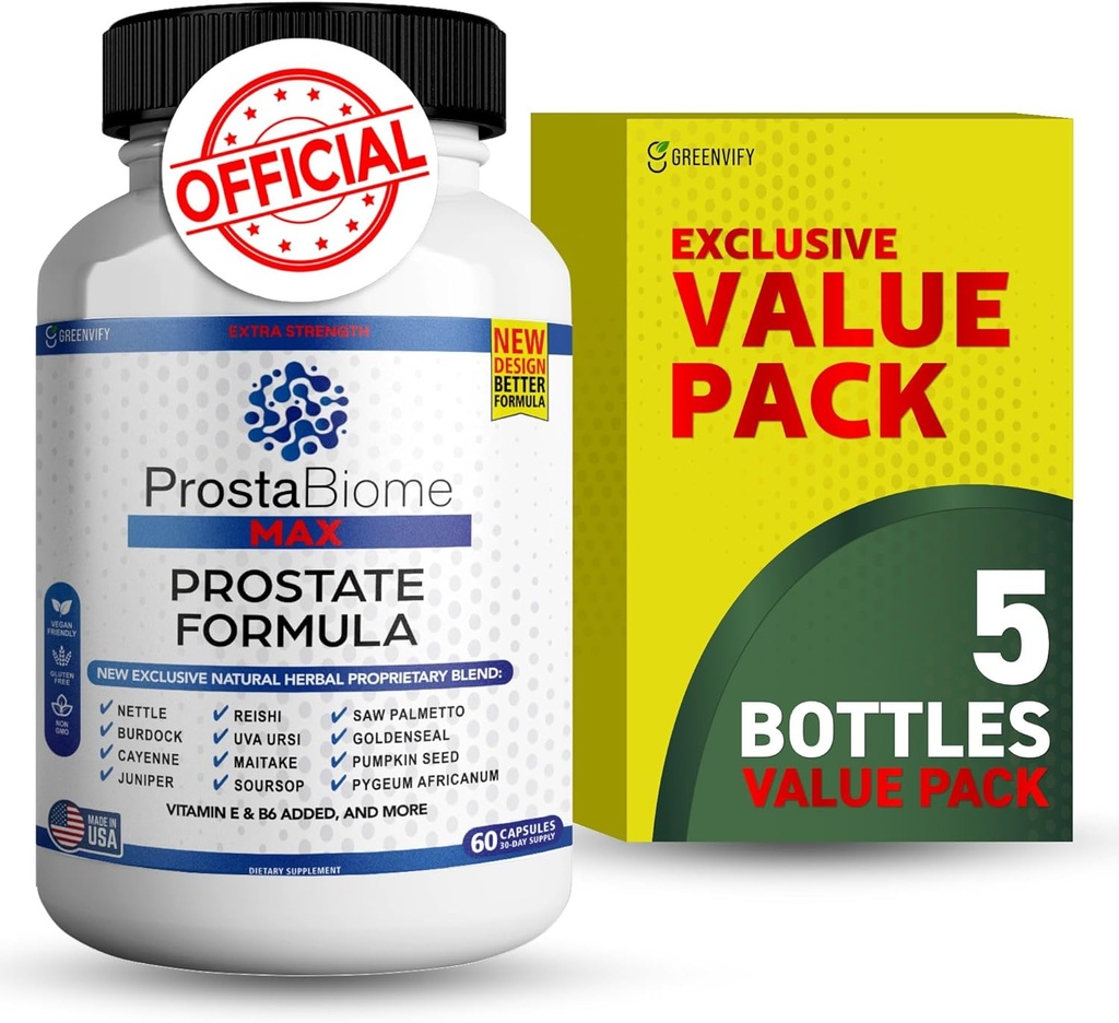 ProstaBiome 최대 전립선 지원 공식, 톱 Palmetto, 60 캡슐, 30 일 공급 (5)를 가진 자연적인 초본 혼합