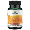 Swanson Biotin 비타민 B7 5000 mcg 100 캡슐