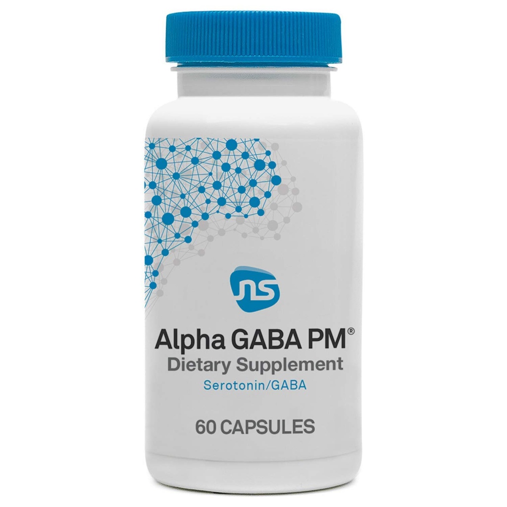 NeuroScience GABA PM Calm 수면 보조 성인 - 400mg L Theanine Supplement with 5 HTP for Brain Support & Magnesium for Sleep - Overactive Mind & Racing Thoughts (60 캡슐)
