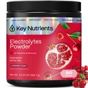 KEY NUTRIENTS Multivitamin Electrolytes Powder No Sugar - 달콤한 Cherry Pom Electrolyte Powder - 내구시간 및 에너지 보충 - 하이드로 션 파우더 - 열량 없음 - 90 서빙 - 미국에서 제조