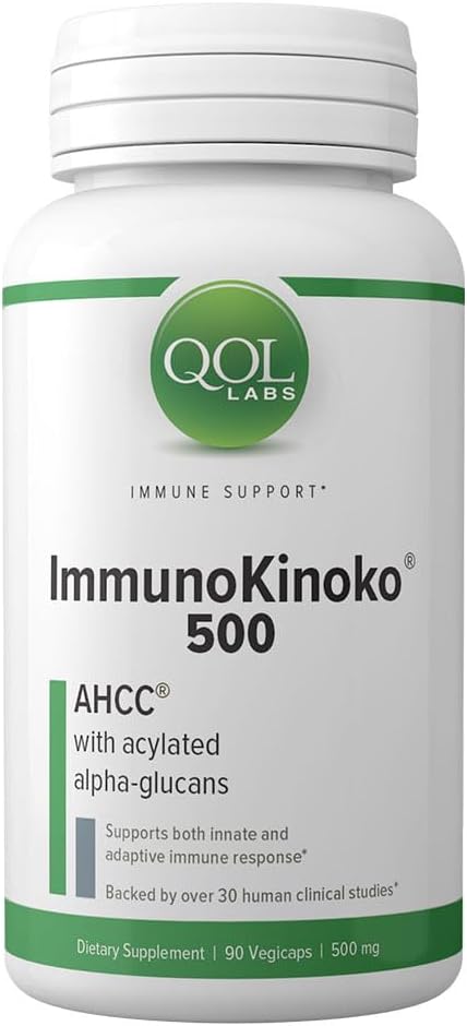 QOL 연구소 ImmunoKinoko AHCC 500 mg 90 vcaps