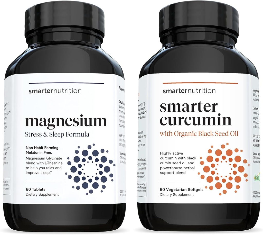 Multi-Active 마그네슘 정제 & 쿠르쿠민 Softgels - 유력한 & 생물 가능, 95% Tetrahydrocurcuminoids에 표준화되는 활동적인 쿠르쿠민 Softgels [1 달 공급]