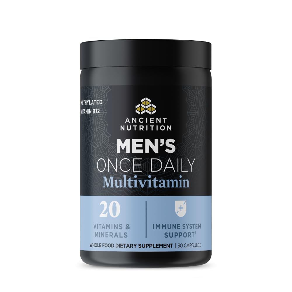 남자를 위한 고대 영양 Multivitamin, 고대 다 남자는 매일 비타민 보충교재 30 Ct, 비타민 A, 비타민 B 및 비타민 K2, Fenugreek씨, 지원 면역 체계, Paleo 및 Keto 친절한