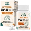 기억과 초점을 위한 Liposomal 뇌 보충교재 - 더 나은 흡수를 위한 Curcumin & 비타민 E를 가진 Plasmalogen - 수석, 성인 남자 & 여자 Cognitive 건강, 높은 힘 60의 서빙을 위해 적당한