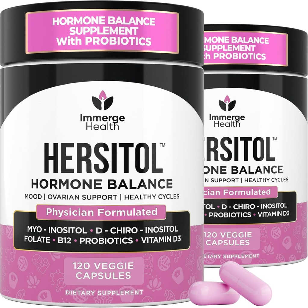 여성용 호르몬 밸런스, PCOS, 오바리 지원, 불임, 생리주기 | Myo-Inositol & D-Chiro Inositol Supplement 40:1 Folic Acid, B12 & Probiotics의 비율 | 여성 비타민 240 캡슐