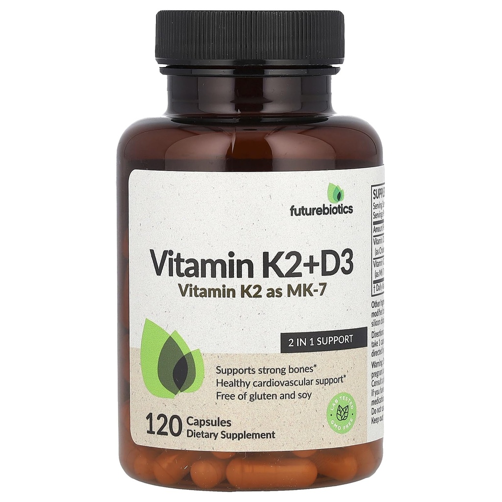 Futurebiotics 비타민 K2 + D3, 120 캡슐
