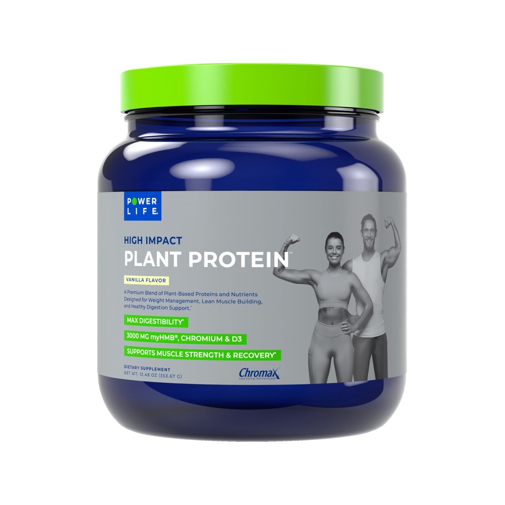 PowerLIFE HMB의 3000 MG, 식물 기반, 설탕 추가, Vegan, Keto 친절, 비 GMO (Vanilla - New Formula)