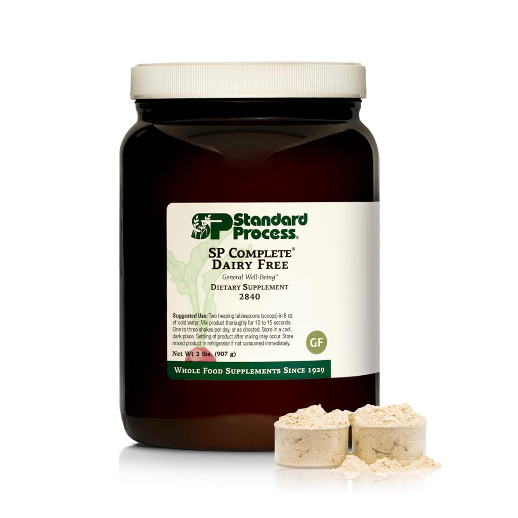 Standard Process SP Complete Dairy-Free - 아미노산 지원을위한 쌀 단백질 분말 - Gut Health, Liver Function & Immune Health - Vegan, 채식 및 글루텐 - 2 파운드 (907 g)