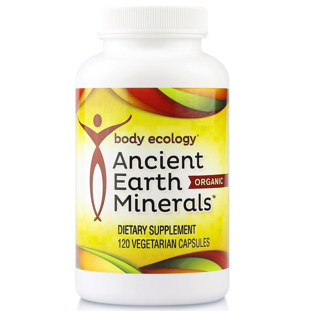 몸 생태 고대 지구 광물 | 100 % 식물 파생 추적 광물 보충 | 구축 면역| Detoxification | Non-GMO | 120 채식 조사