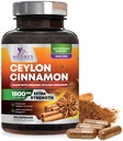 유기 Ceylon Cinnamon 보충교재 1800mg - 증명된 유기 Ceylon Cinnamon 분말 알약 - 미국, 산화 방지제, 글루텐, 비 GMO - 180의 캡슐에 넣는 여자 & 남자를 위한 에너지 & 심장 지원
