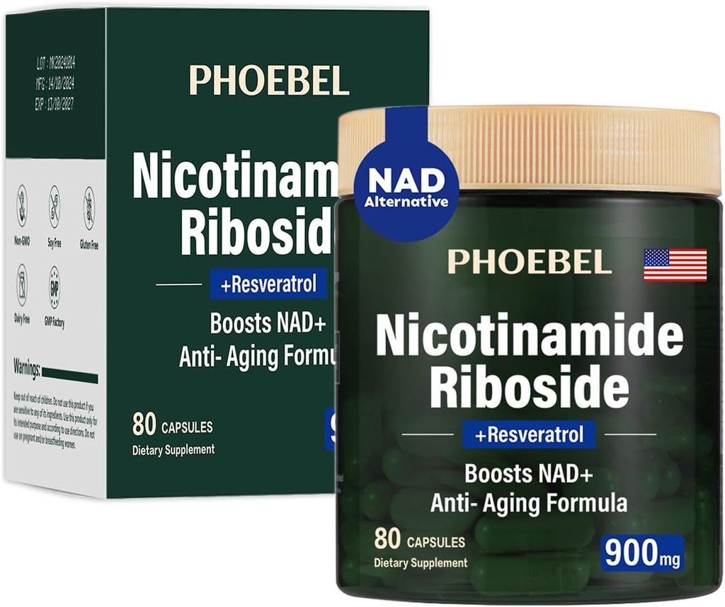 새로운 NAD + 보충교재 - Resveratrol, Liposomal Nicotinamide Riboside의 에너지, 초점 - 80 조사, 900mg를 위한 Quercetin 높은 순수성 NAD 보충교재