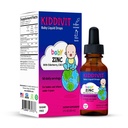 Elderberry, 비타민 D3 및 C와 Kiddivit 아기 아연 액체 드롭 - Gentle Immune 지원 보충 - 60 일일 서빙, Inulin Fortified Prebiotic 섬유 - 설탕 무료, 글루텐 무료, 채식, 2oz