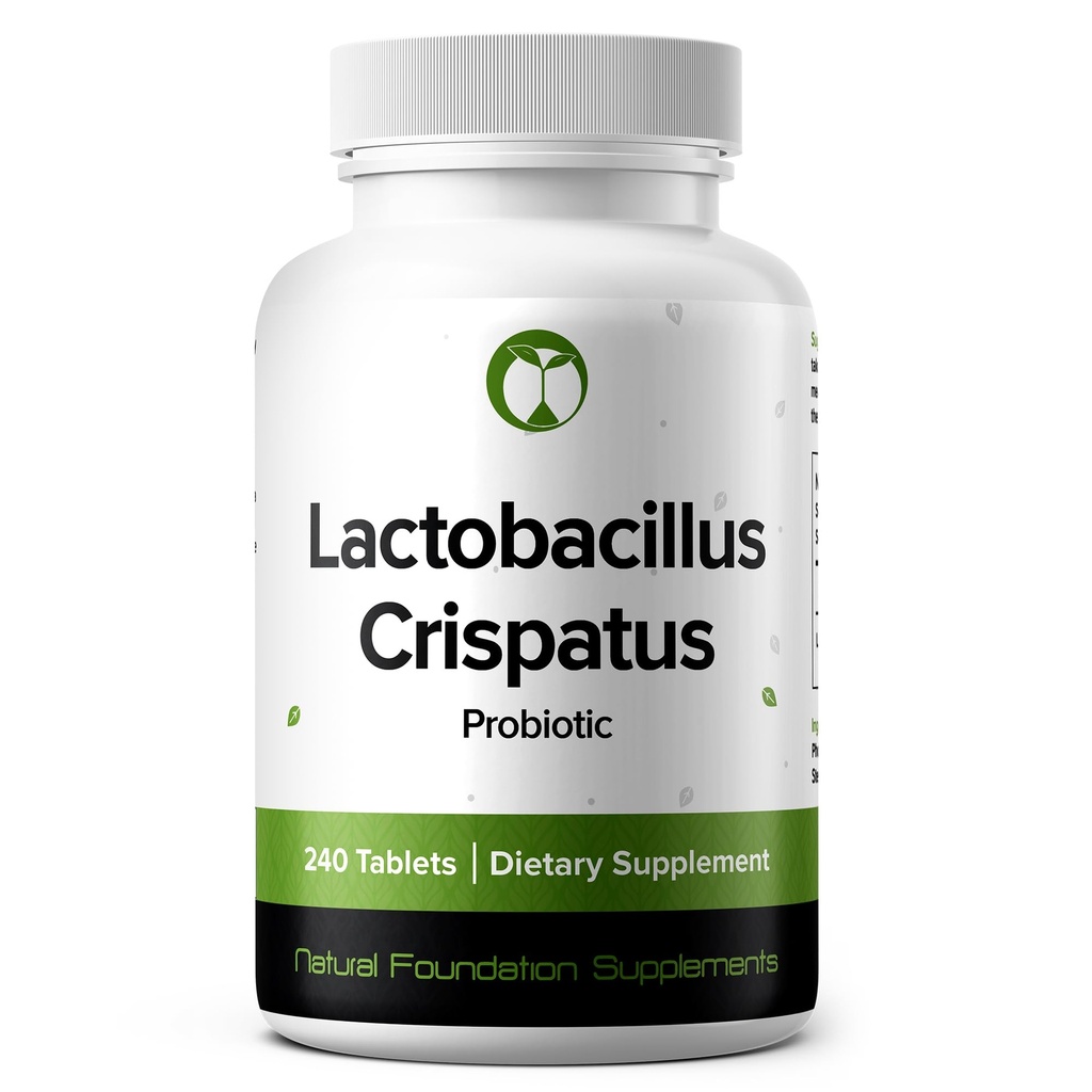 Lactobacillus Crispatus Probiotic 240 정제 (4 개월 공급) - 연구 된 변형 LCR86 - 3 억 CFU - 소화 및 질 건강 지원 - GMP 인증 (240, Lactobacillus Crispatus)