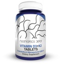 Nootropics Depot 비타민 D3 + 비타민 C 정제가있는 K2 | 60 개 | Cholecalciferol + Menaquinone-4 (MK-4) | 무드 및 뼈 건강 | 건강한 칼슘 흡수
