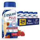 딸기 영양 쉐이크|식사 교체 쉐이크 | 드링크 준비 | 16g Protein and 27 Vitamins and Minerals | 8 fl oz - 24 Pack