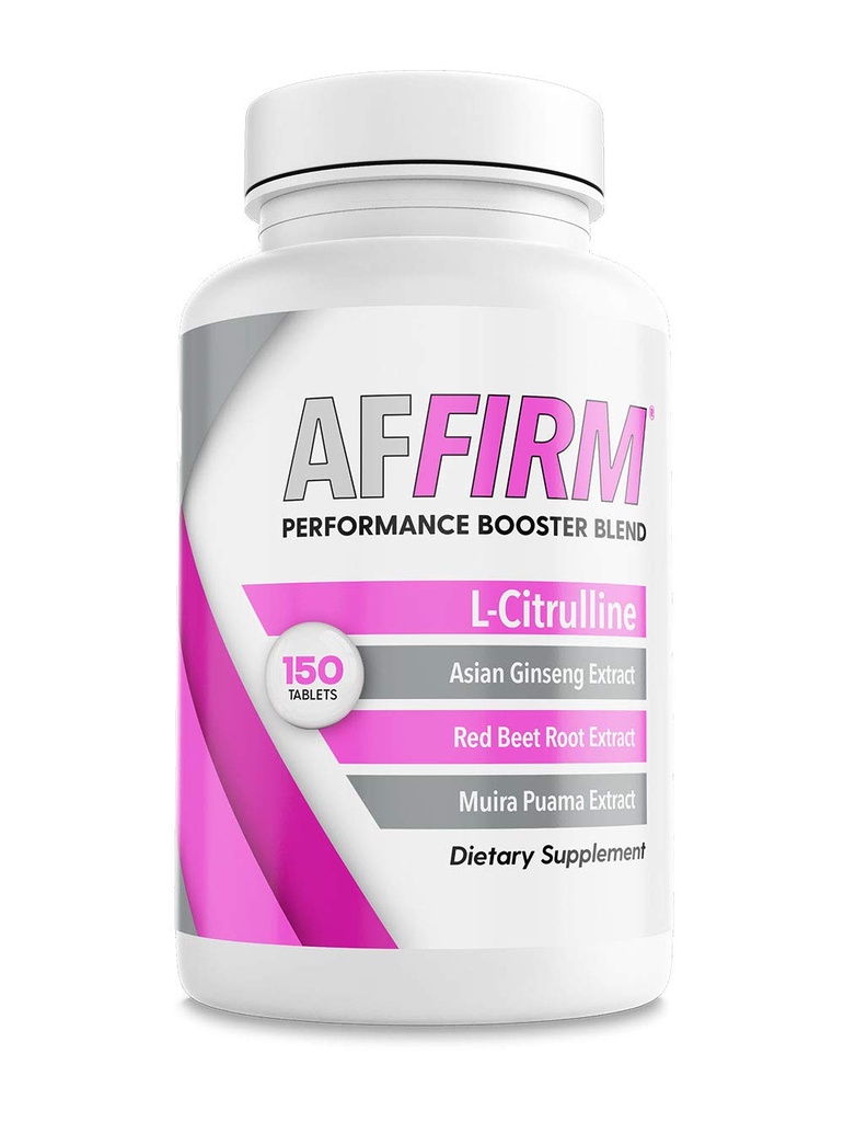 AFFIRM Nitric Oxide Booster for Women Dietary Supplement 750mg 150 Tablets (75 Day Supply) | 혈액 순환 개선 | 박사. Judson Brandeis에 의해 생성