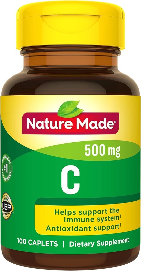 성격은 비타민 C 500 mg Caplets 100 Ct를 만들었습니다