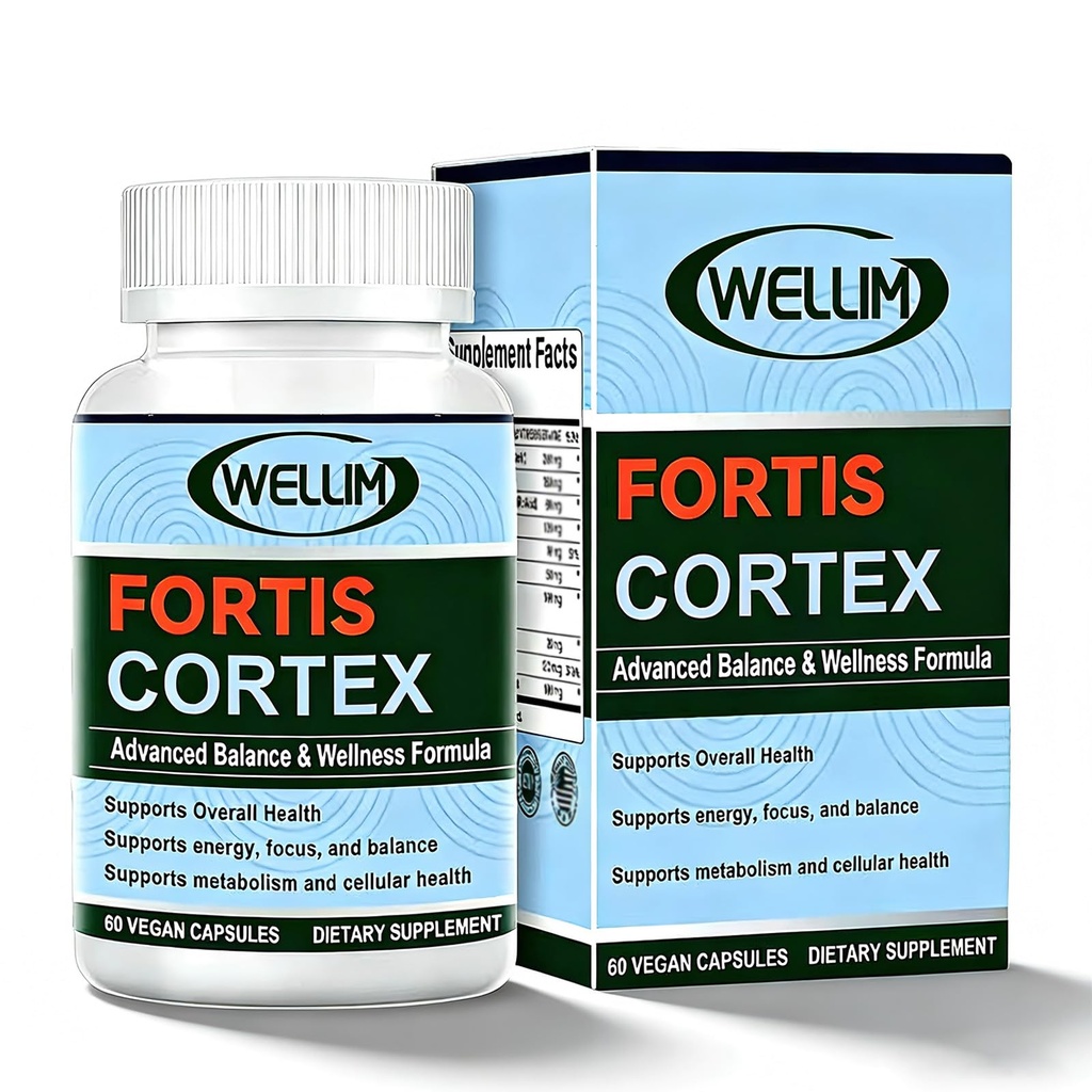 Wellim FortisCortex Capsules | Herbal Supplement for Men & Women with Botanical Blend - 60 Capsules