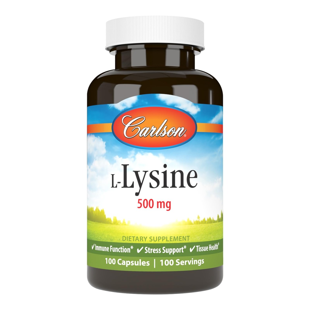 Carlson Labs L 리진, 500mg, 100 캡슐